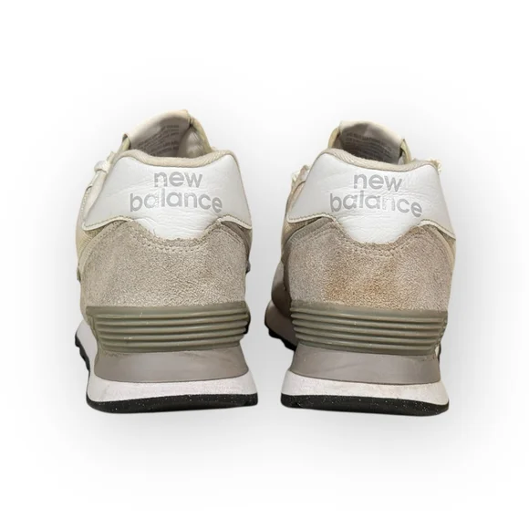New Balance 574 Classic ML574EVN Men’s Size 8.5 Gray Suede Mesh Retro Sneakers - Picture 6 of 11